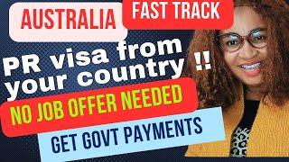 VISA 190: Fast Track Australia Permanent Residency Visa From your Country. No job offer needed