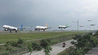 Nonton Pesawat Landing di Runway 06 Bandara Soekarno-Hatta Jakarta 2023