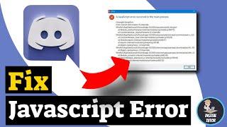 How To Fix Discord Javascript Error