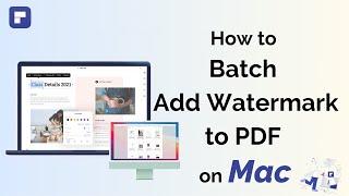 How to Batch Add Watermarks to PDF on Mac | Wondershare PDFelement 8