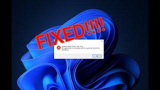 ShellExecuteEx failed; code 1155|| FIXED!!!