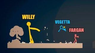 USO LOS HACKS Y GANO TODO! Stick Fight con Vegetta y Fargan