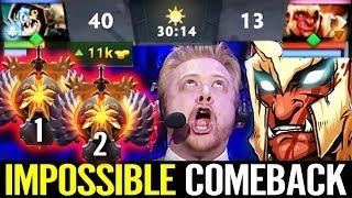 IMPOSSIBLE COMEBACK - TEAM FEED TOP SEA MMR Pro Carry Troll Warlord Dota 2