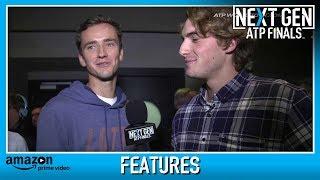 Greek Tsitsipas Plays Reporter At Next Gen ATP Finals 2017