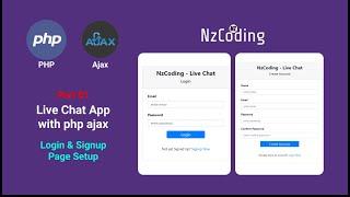 Live Chat App With Php Ajax - Part 01 | Login & Signup Page Setup