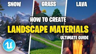 How to Create Custom Material Paints Landscaping in UEFN