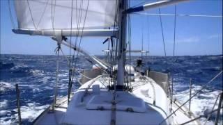 Solo Bass Strait sailing in a 30 foot boat.