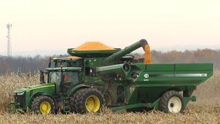 Corn Harvest 2020 | 2 John Deere S770 Combines harvesting corn | Ontario, Canada
