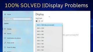 100% SOLVED || Screen Resolution Problem Windows 10 ||  Easy Methods ||