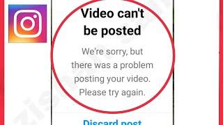 Fix Instagram Video can't be posted we're sorry, but there was a problem posting your video Problem