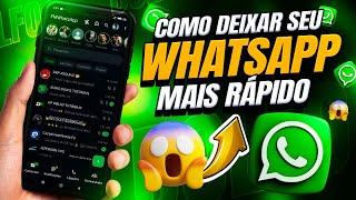 COMO DEIXAR SEU WHATSAPP MAIS RÁPIDO / WHATSAPP FOUAD OFICIAL MAÍS RÁPIDO SEM TRAVAMENTO 