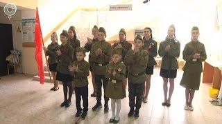 Необычное поздравление с Днём Победы подготовили школьники для жителей Куйбышева
