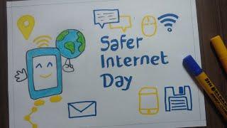 Safer Internet Day Poster | Drawing & Painting On Safer Internet Day