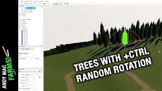 How to quickly plant lots of trees? FS19 and Giants Editor map making tutorial