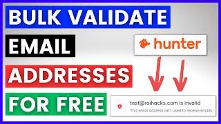 How To Bulk Validate Email Addresses For Free?