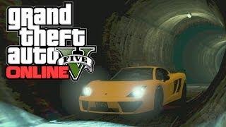 GTA 5 Online: Best Police Getaway Spots! "Secret Underground Tunnels" (Grand Theft Auto 5 Online)