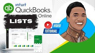 QuickBooks Online Tutorials Understanding Lists