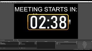 Zoom Meeting Countdown Timers with OBS