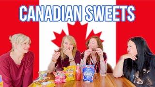 Canadian Sweets with Kris and Celina! Pt. 2 - Taste Test - Hailee And Kendra