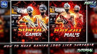 How To Make Creative Gaming Logo In Ps Cc Mobile | Stylish Logo Kaisa Thumbnail Kaise Banaye | P1