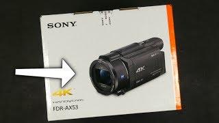 Sony FDR-AX53 4K Video Camera- Unboxing