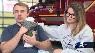 Oklahoma father delivers baby on side of road thanks to paramedic training