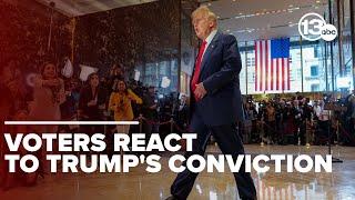 Voters react to former President Donald Trump's historic conviction