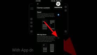 how to enable app drawer// swipe up to open app drawer in mi phone#shorts #shorts