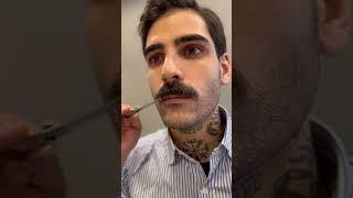 ASMR • Moustache care ‍️ #asmr #asmrbarber #moustache #traditionalshave #shave #rasatura