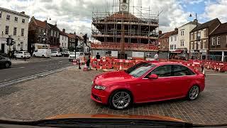 Yarm Stockton-on-tees to Middlesbrough England drive tour in 4K