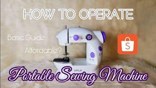 How to Operate Portable Sewing Machine | Vlog by Berns Elps