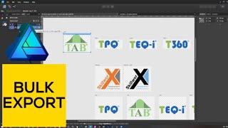Bulk Export in Affinity Designer