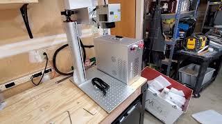 1st Video!! Unboxing the OMG 60 watt MOPA Fiber Laser.