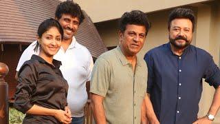 Dr. Shiva Rajkumar , Jayaram, Archana Jois, Promotes "Ghost" Movie In Mumbai Today