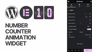 How To Use Number Counter Animation Widget in Elementor Free WordPress Plugin? Tutorial