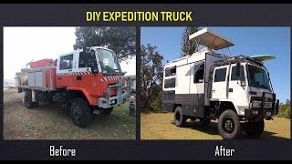 DIY RV / Expedition Truck build. Old Fire Truck converted into amazing tiny home on wheels.