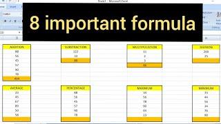 8 Excel important formula you most know || hindi || nearguide