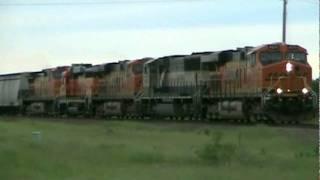 Dash9"Trash9",BN Switchers & 5 Locos Lashed Up