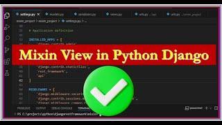 How to create Mixin Views in Python Django