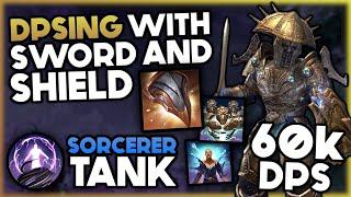 Trying Sword and Shield for Doing Damage! - Sorcerer Tank - The Warrior HM (Hel Ra Citadel) | ESO