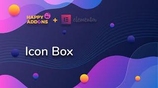 Icon Box | Happy Addons FREE for Elementor