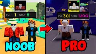 Anime Fighters Simulator- No Bobux Challenge Noob To Pro Pt2