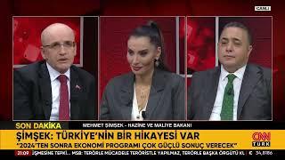 Hazine ve Maliye Bakanımız Sayın Mehmet Şimşek CNN TÜRK Canlı Yayın Konuğu Oldu