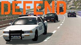 Police Motorcade Defense | BeamNG.drive