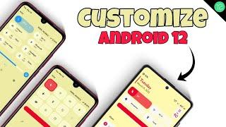 I Customized Android 12 Quick Settings like this with Project Themer Magisk Module
