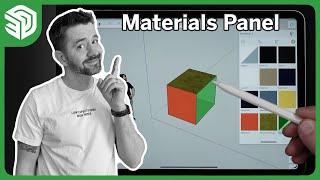 Materials Panel - SketchUp for iPad Square One