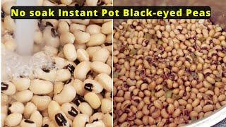 Perfect Small portion Instant Pot Black-Eyed Peas Recipe: No Soaking Needed!