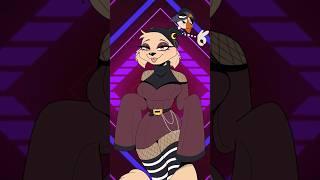 Smexy Borzoi & Meowskulls New Goth Looks #shorts #animation