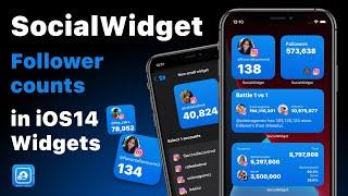 SocialWidget -  Follower counts in your iPhone Home Screen