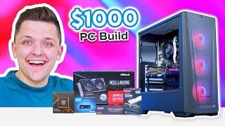 Best $1000 Gaming PC Build 2024!  [Full Build Guide & Benchmarks]